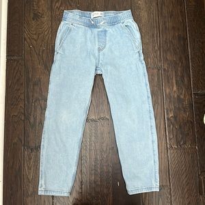 Abercrombie kids pull on denim pants!